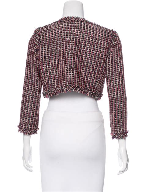 red chanel tweed jacket|chanel cropped tweed jacket.